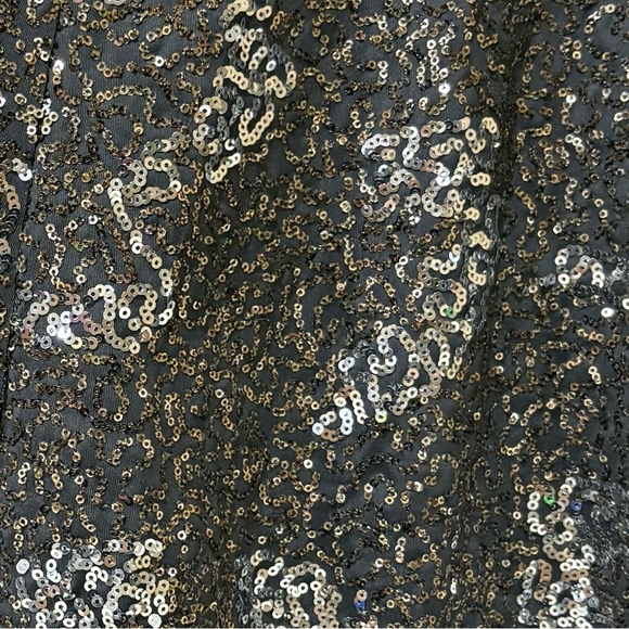 City Triangles Black Formal Evening Gown sz 13 Sequins Asymmetric Hem Backless - Picture 11 of 14